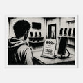 De verborgen prijs – motiverende graffiti poster met lijst – afbeelding 5