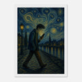 The Starry Consumer – sterrennacht poster met lijst – afbeelding 4