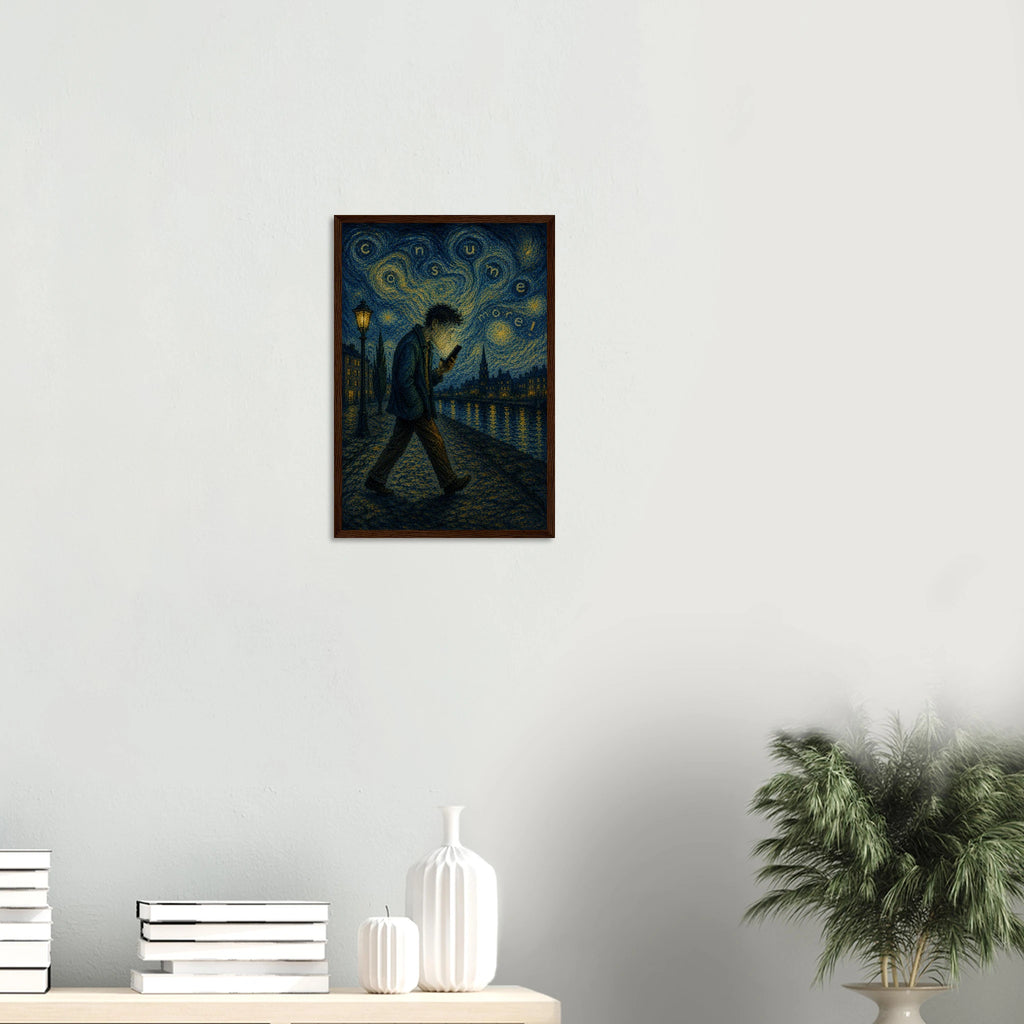The Starry Consumer – sterrennacht poster met lijst – afbeelding 9